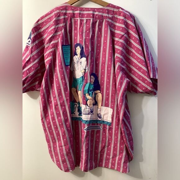 Vintage E Sleep Boxer Baseball Jersey Size 3X Retro Team Shirt - Picture 10 of 11